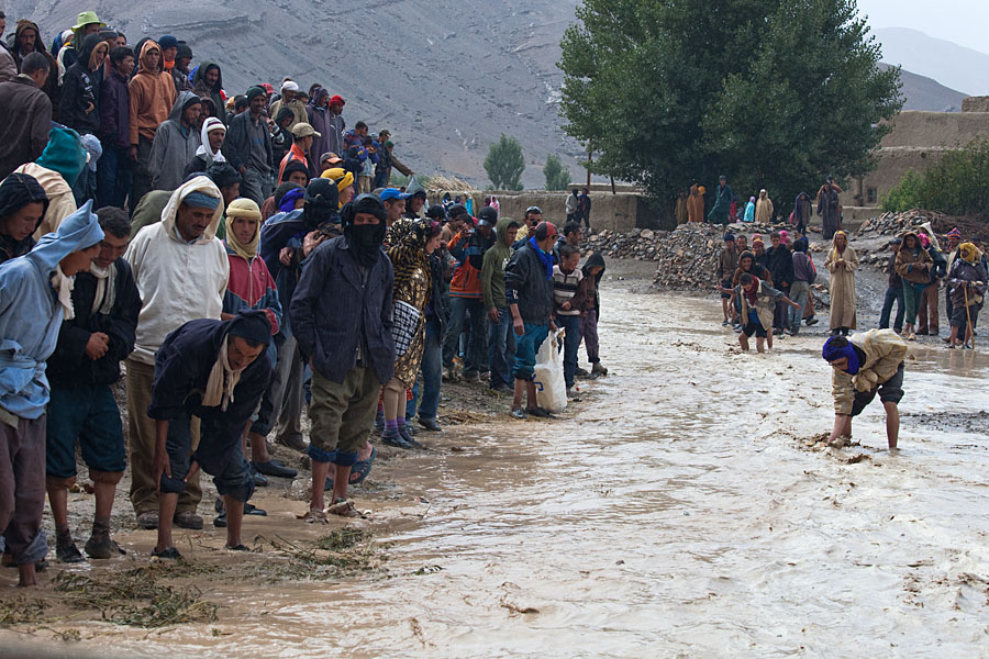  Flood disaster after heavy rainfall   Imilchil market   Morocco